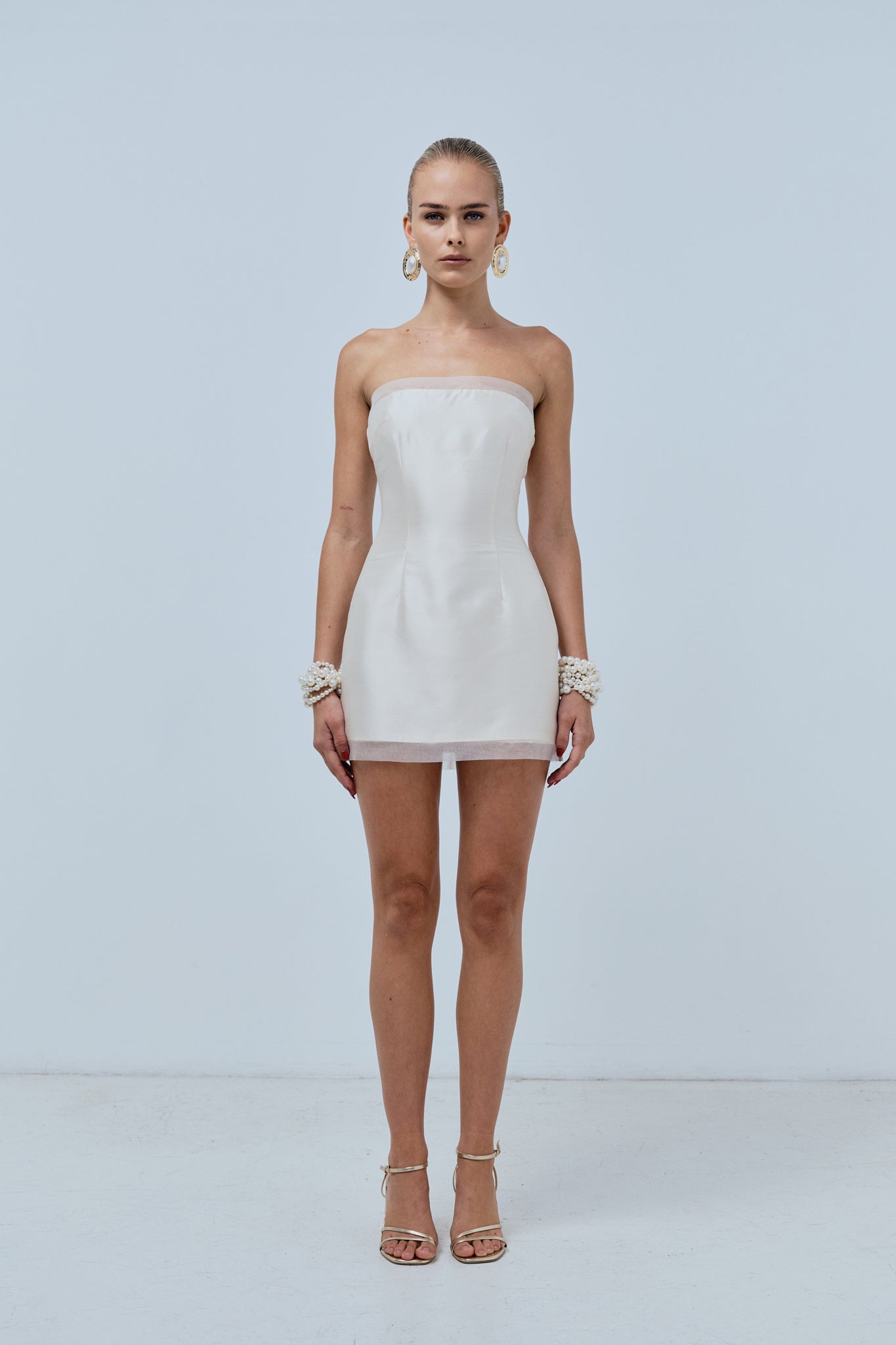 Tulle Mini Dress - White
