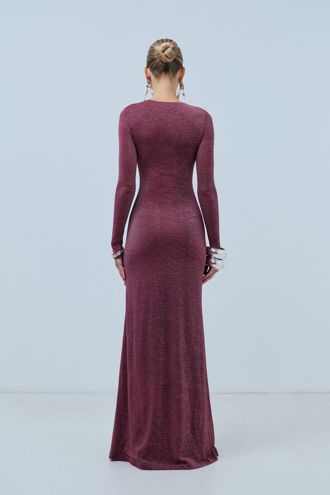 Luna Gown - Plum Shimmer