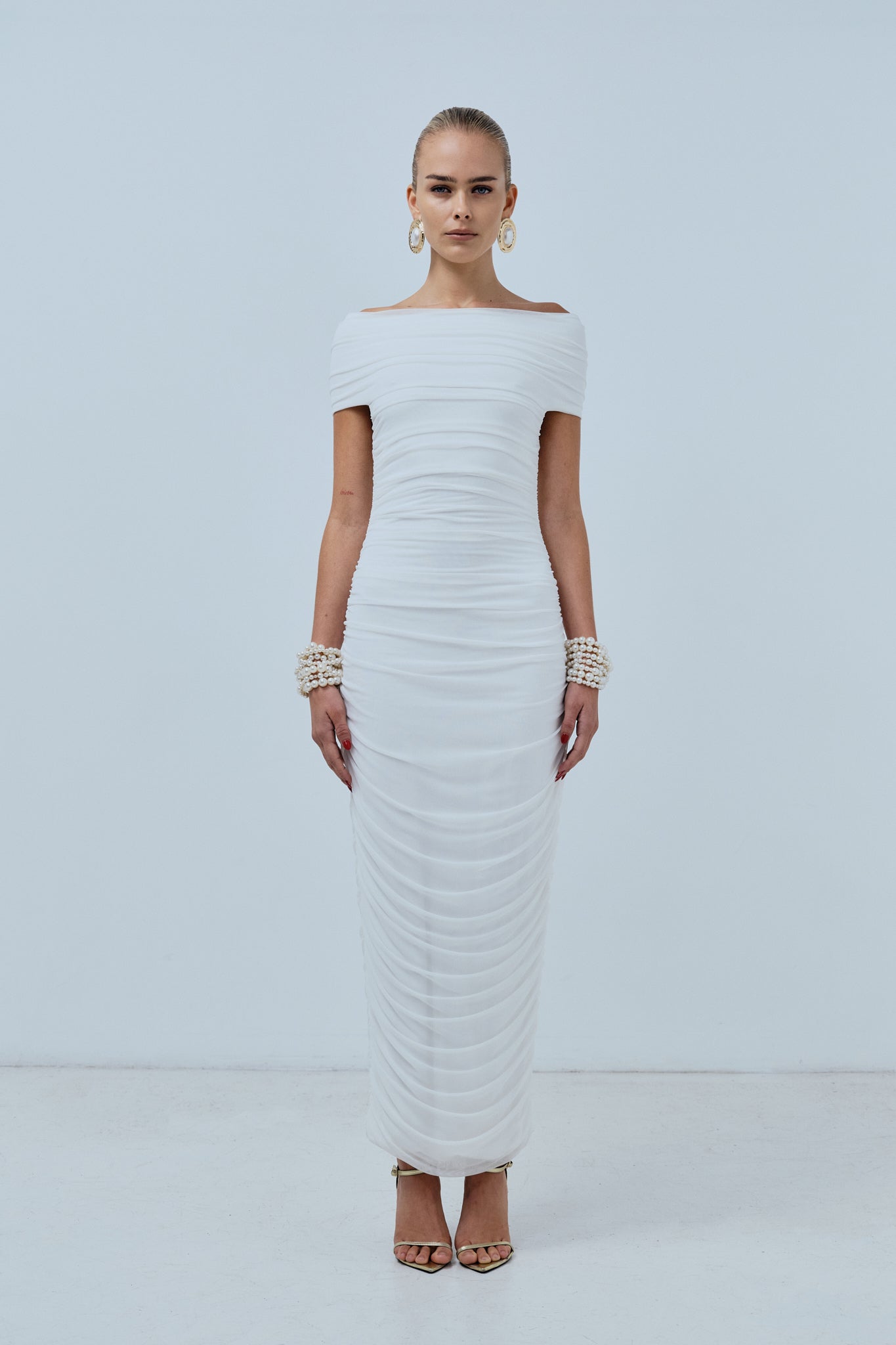 Blanc Midi Dress