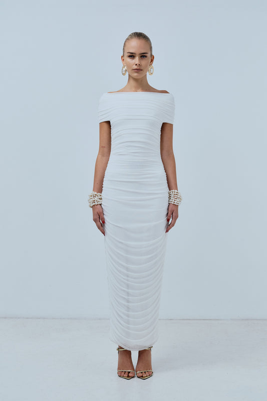 Blanc Midi Dress
