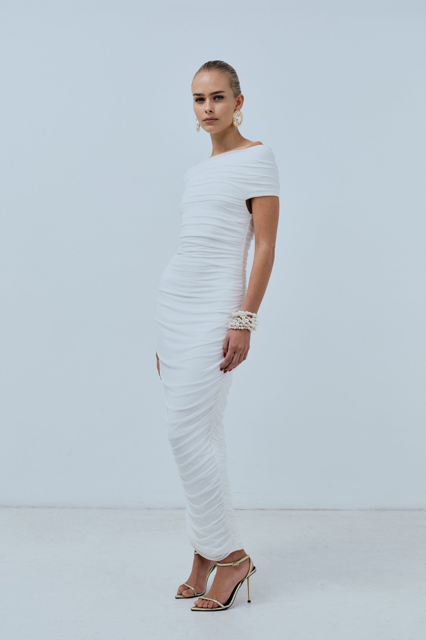 Blanc Midi Dress