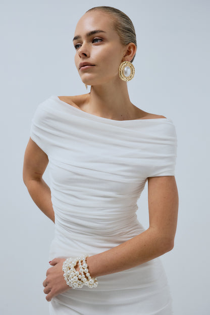 Blanc Midi Dress
