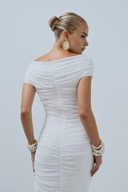 Blanc Midi Dress